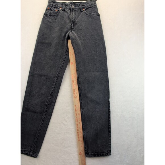 VTG Levis 17550-0260 Paper Tag Black Jeans Size 5 M Made in USA Tapered leg - Picture 3 of 14